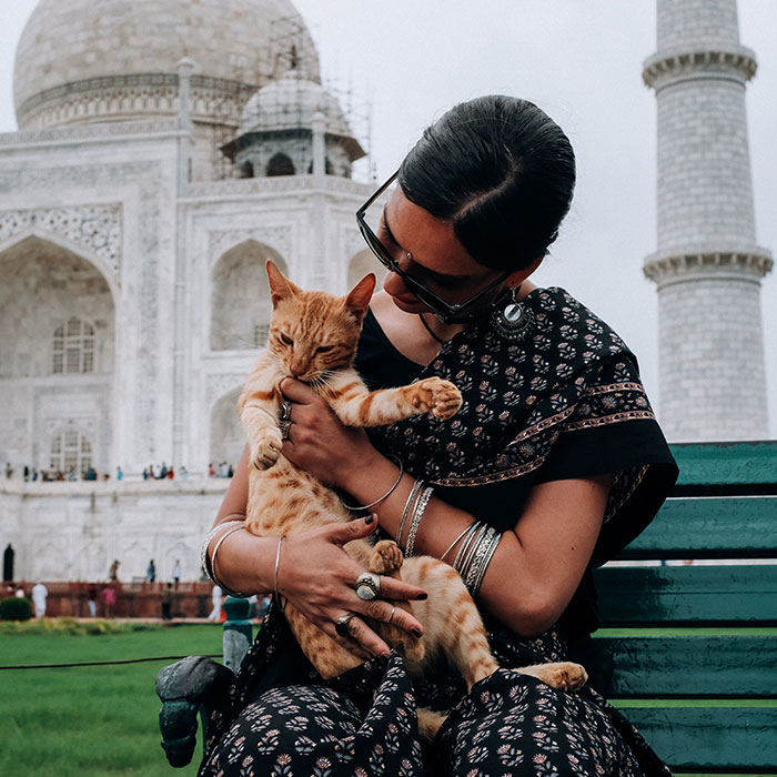 Woman holding cat avatar-3